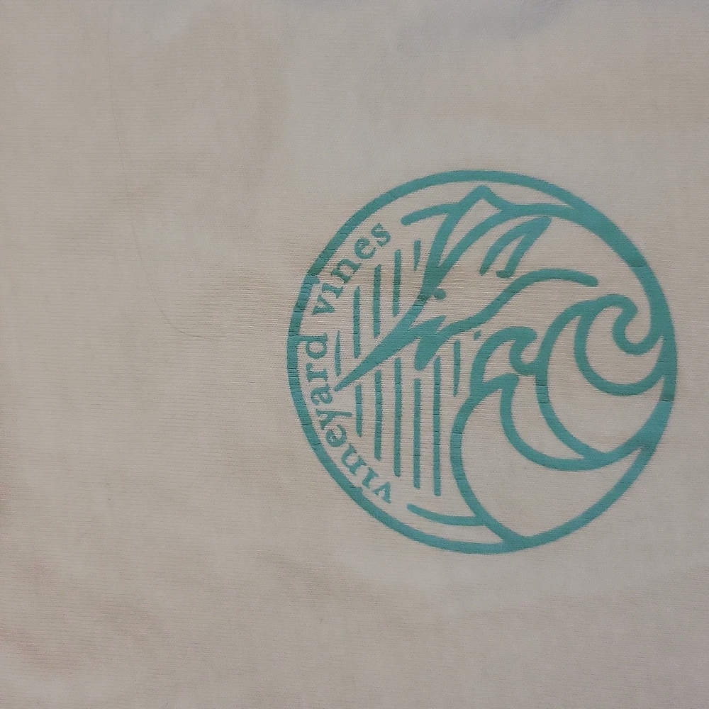 White Long Sleeve Shirt with Teal Graphics - Picture 3 of 6
